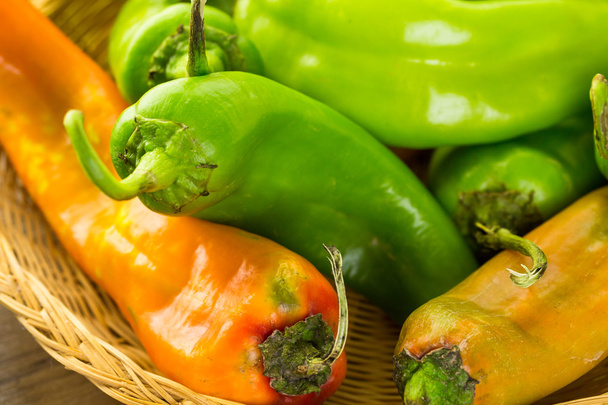 organic peppers close up - Photo, Image