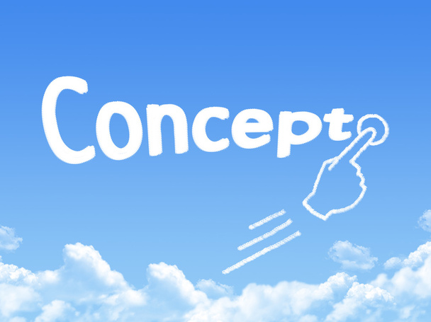 concept cloud berichtshape  - Foto, afbeelding
