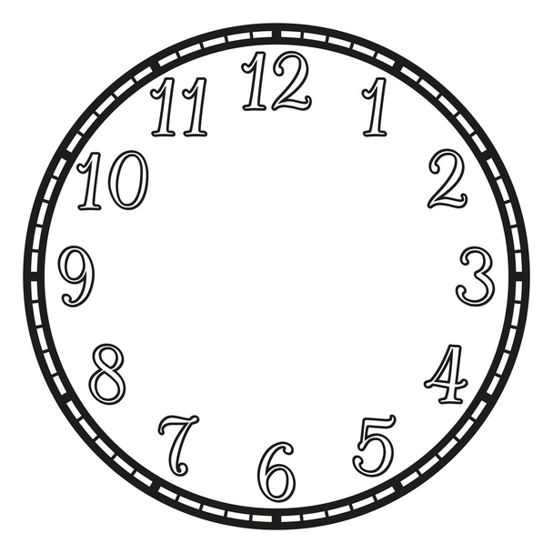 Vector vintage clock - Vector, Image
