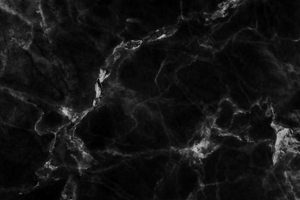 Abstraktní černá mramorová textura v přírodním vzoru. - Fotografie, Obrázek