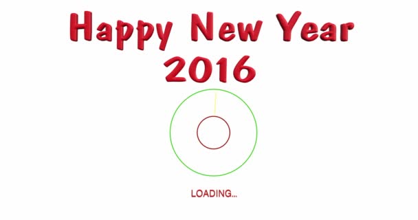 Animación de carga de año nuevo 2016
 - Metraje, vídeo