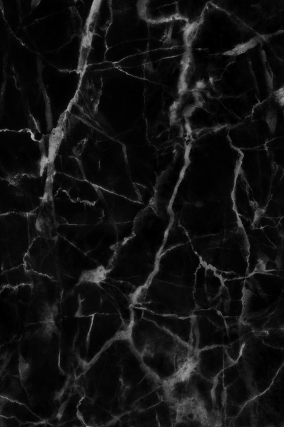 Abstract black marble texture in natural patterned. - Photo, Image