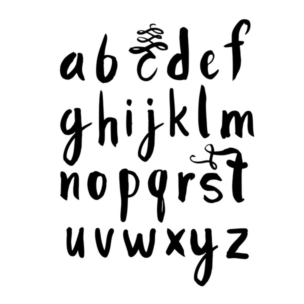 hand drawn alphabet. - Vector, Image