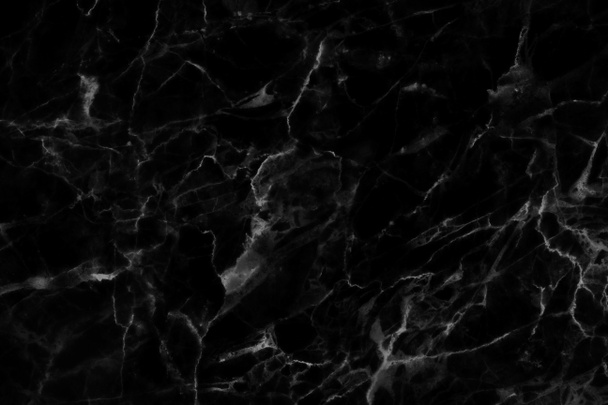 Fond de texture en marbre noir, structure détaillée de marbre pour la conception. - Photo, image