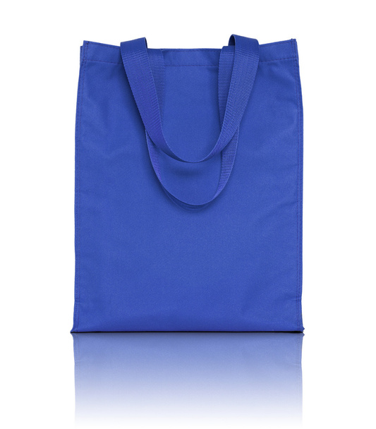 azul bolsa de tela de compras
 - Foto, imagen