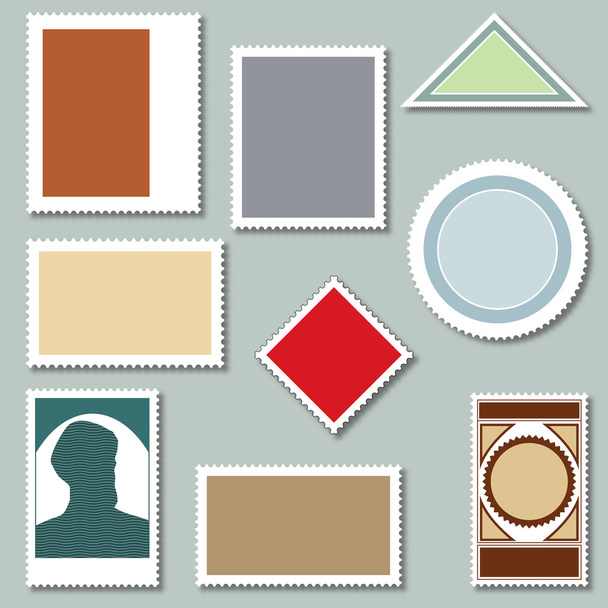 Blank stamps - Vector, Image