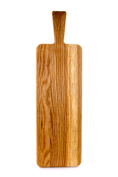 Planche à pagaie en bois sur fond blanc
 - Photo, image