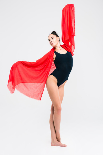 Portrait of acrobat beautiful woman - Foto, Imagem