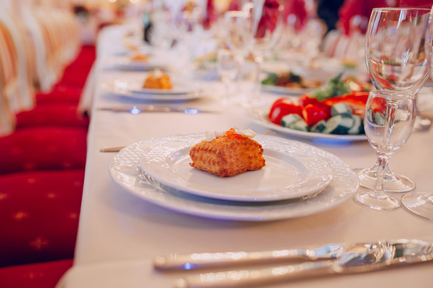 comida de recepción de boda
 - Foto, Imagen