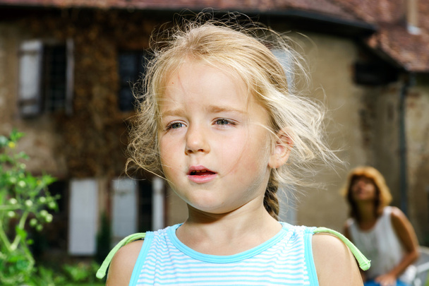 Cute little girl closeup portrait - Foto, Imagem