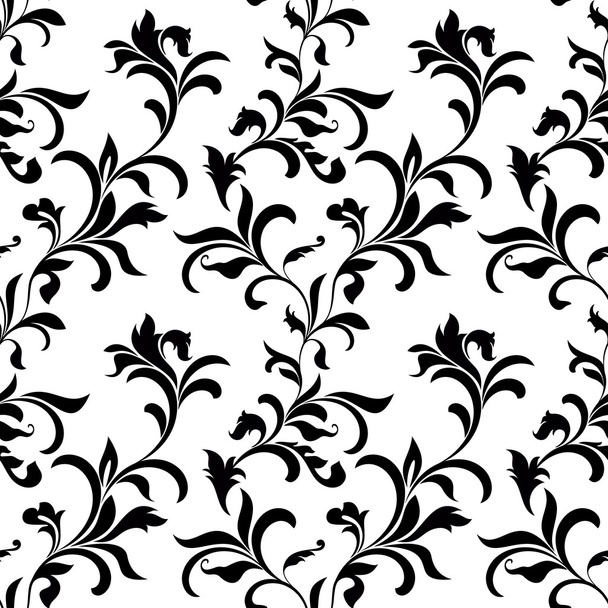 Classic seamless pattern with tracery on a white background. Vin - Vektor, obrázek