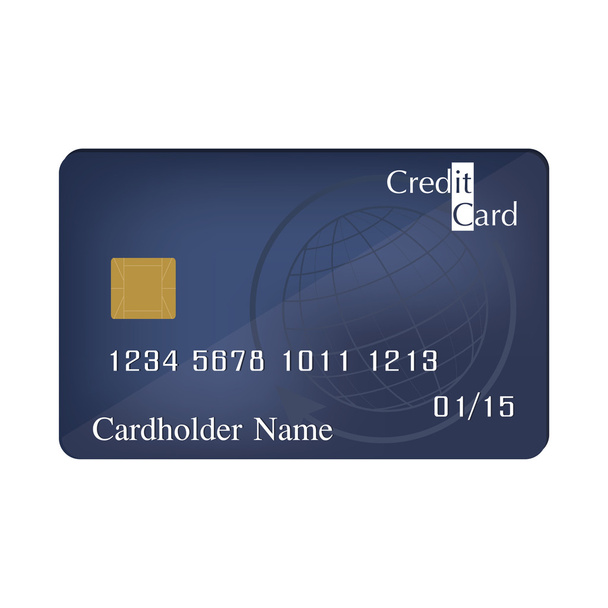 Kredietkaart - Vector, afbeelding