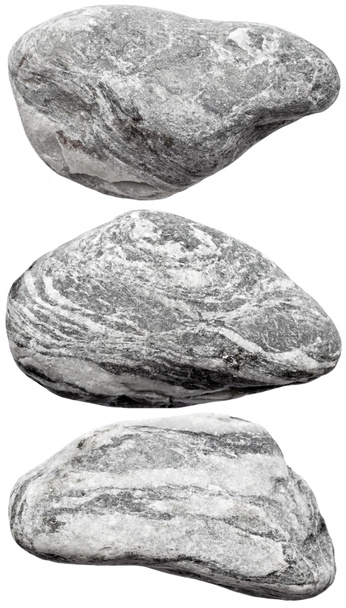 Rocas grises sobre fondo blanco
 - Foto, imagen