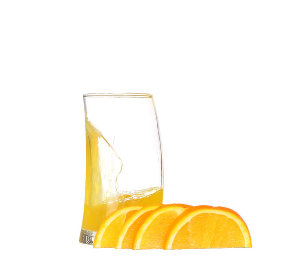 orange juice pouring into glass - Valokuva, kuva