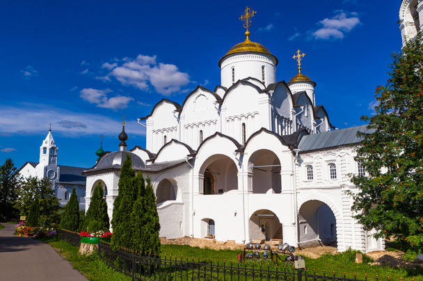 Russia, Vladimir region, Suzdal, Pokrovsky Monastery, Golden Rin - 写真・画像