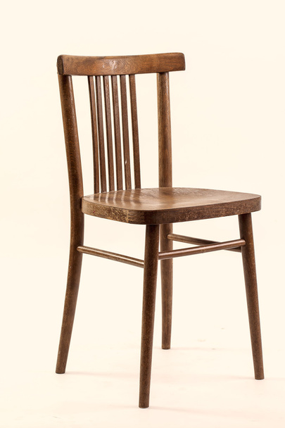 krzesło drewniane, na białym tle - Zdjęcie, obraz