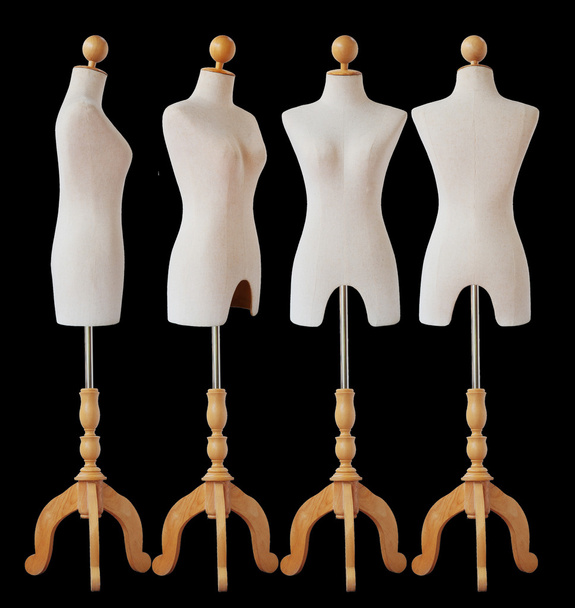 Set of mannequin on black with clipping path. - 写真・画像