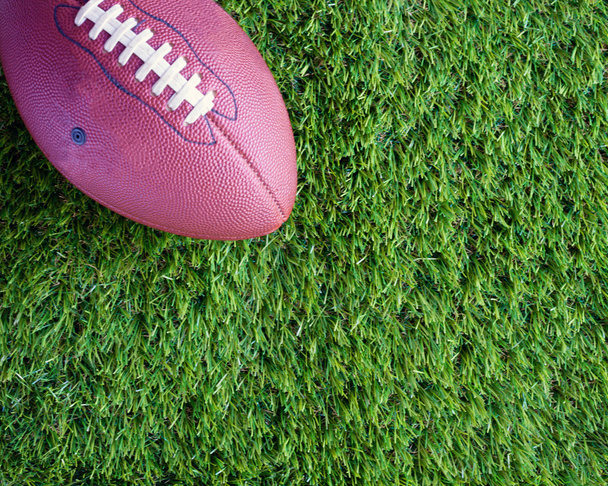 Football over grass - Φωτογραφία, εικόνα