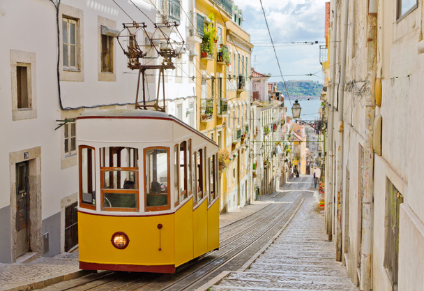 Lisbon'un Gloria füniküler - Fotoğraf, Görsel
