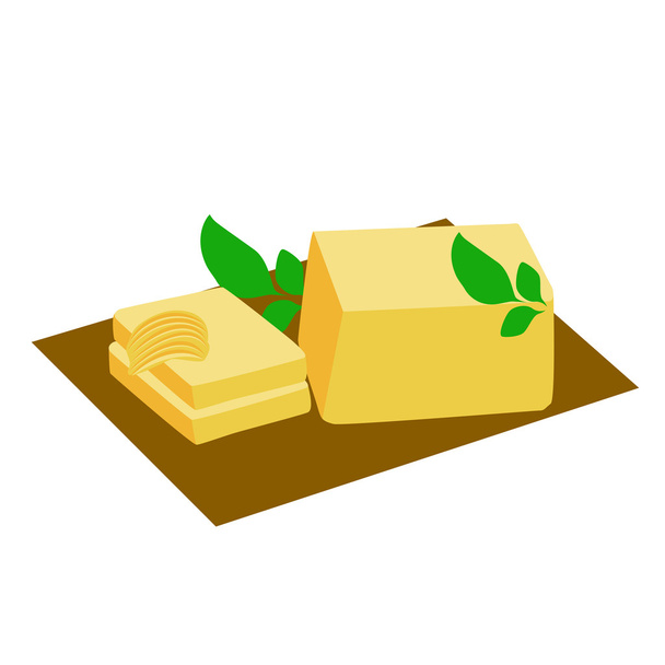 butter block - Vector, Image