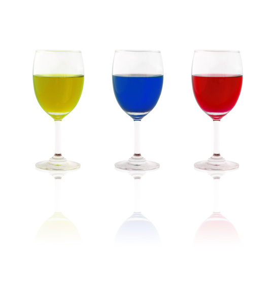 Vaso de líquido colorido
 - Foto, imagen