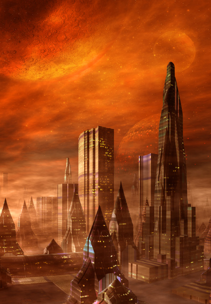 cidade alienígena
 - Foto, Imagem