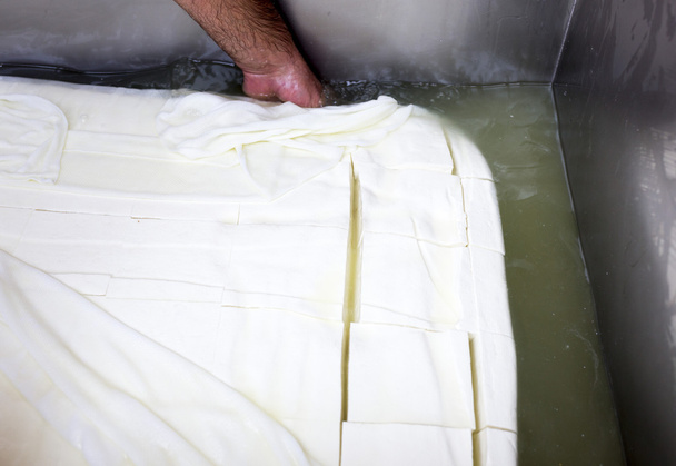 Greek white feta cheese - Fotografie, Obrázek