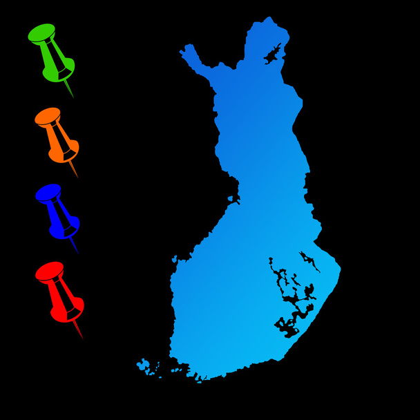 Finland travel map - Photo, Image