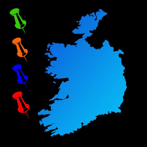 irland travel map - Foto, Bild