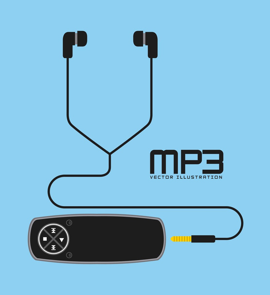 MP3-lejátszó  - Vektor, kép
