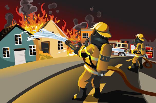 Pompiers
 - Vecteur, image