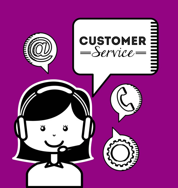Diseño de servicio al cliente
 - Vector, imagen