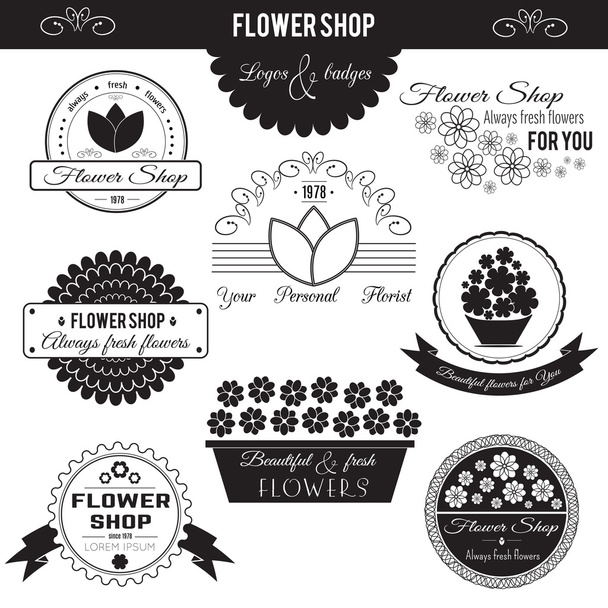 Flower Shop Logos - Vektor, obrázek