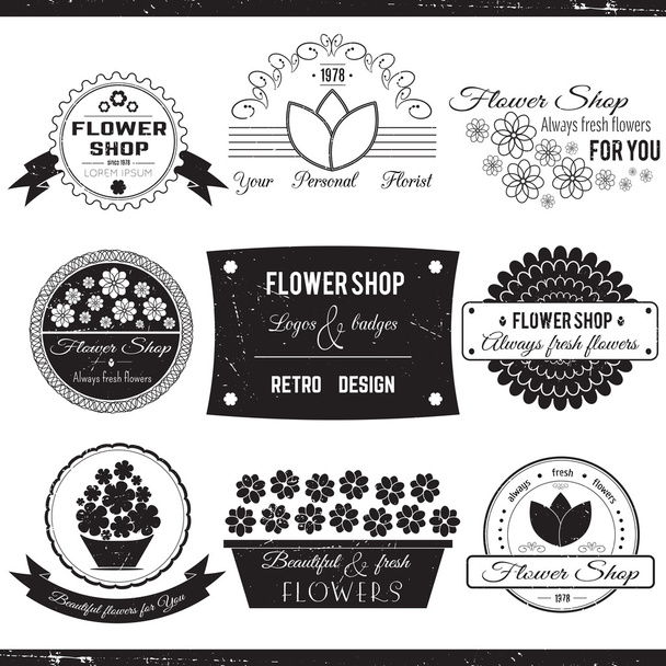 Flower Shop Logos - Vektor, obrázek