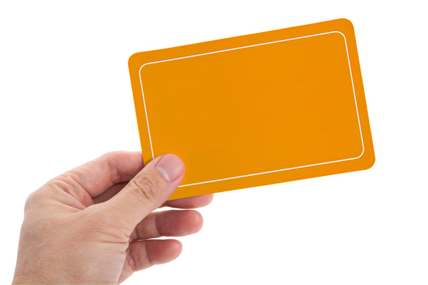 Yellow Blank Card - Fotoğraf, Görsel