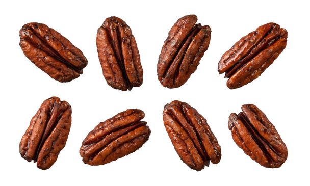 karamelizovanými ořechy izolovaných na bílém - Fotografie, Obrázek