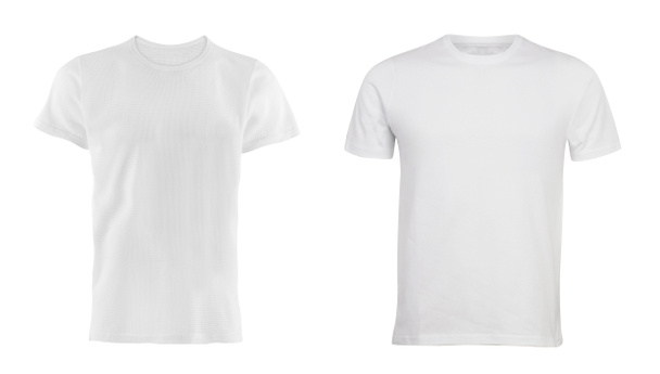 Deux t-shirts blancs
 - Photo, image