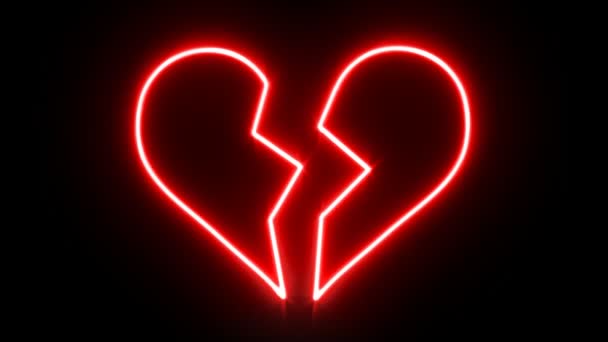 Srdce neonový nápis - Záběry, video