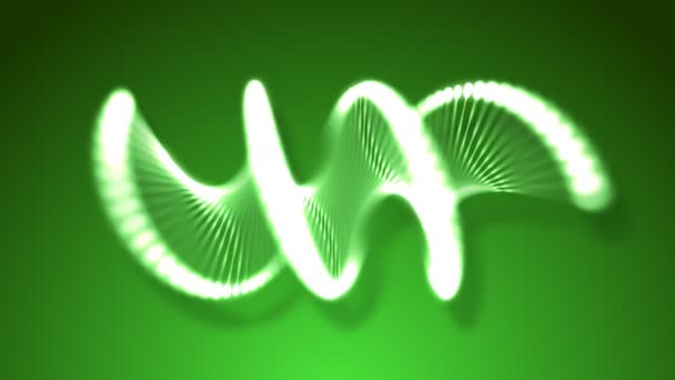 Green helix of DNA - Footage, Video