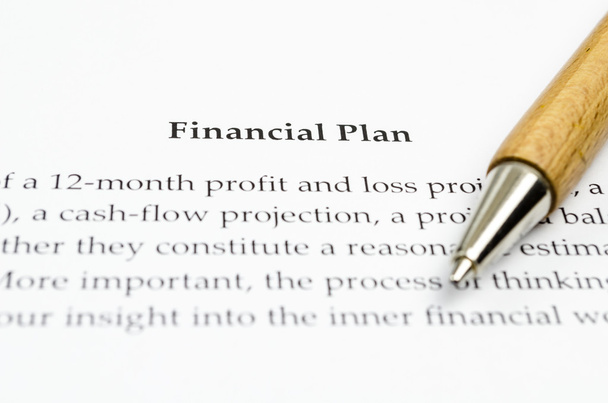 financieel plan - Foto, afbeelding