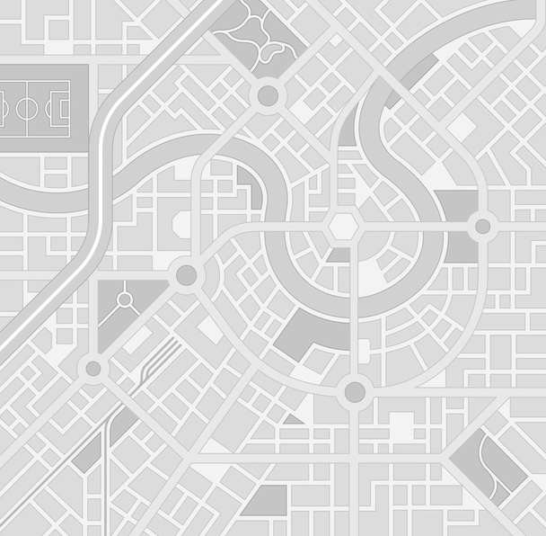 Vektör gri tonlama şehir harita desen - Vektör, Görsel