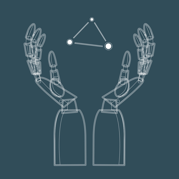 Illustration vectorielle des bras mécaniques
 - Vecteur, image