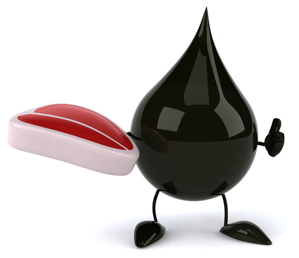 Cartoon oil drop - Photo, image