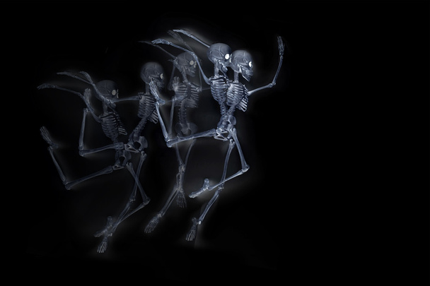 Χορεύοντας Σκελετοί X ray - Φωτογραφία, εικόνα