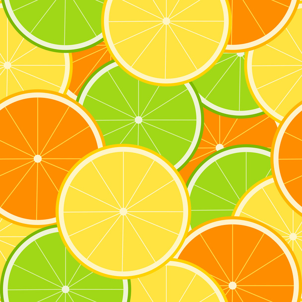 Citrus Seamless Tecture - Vector, afbeelding
