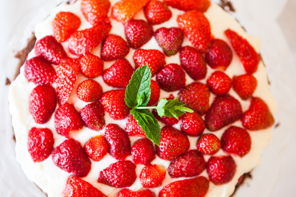 Fresh strawberry cake - Photo, Image