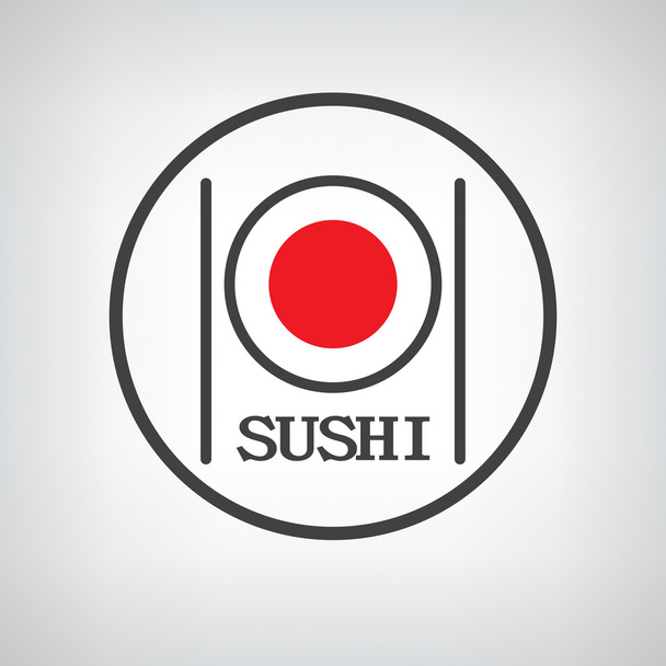 ícone de rolo de sushi
 - Vetor, Imagem