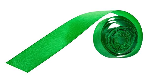 зеленая атласная упаковочная лента
 - Фото, изображение