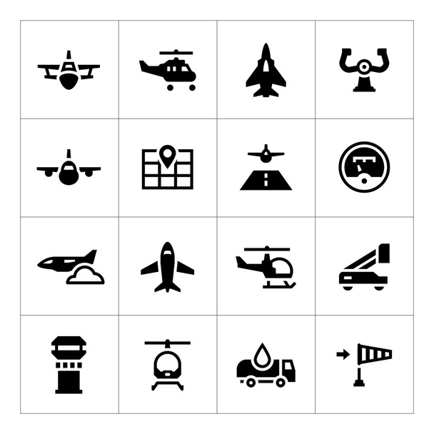 Ikonen der Luftfahrt - Vektor, Bild