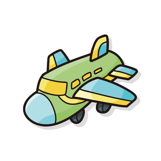 airplane doodle - Vektor, Bild